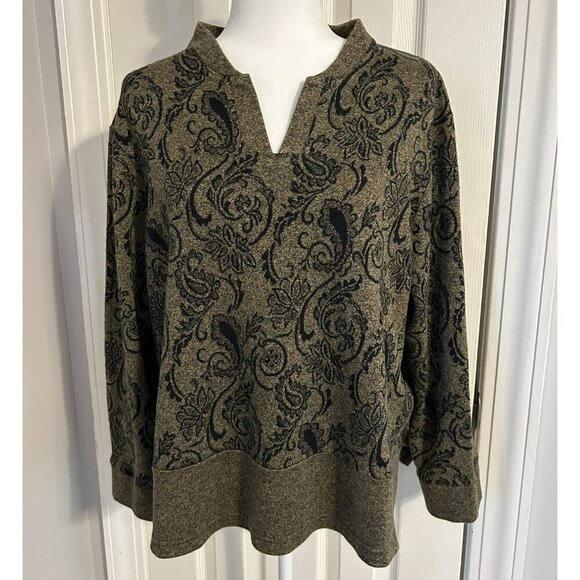 Coldwater Creek V Neck Sweater 2x Excellent Pre-owned Condition Plus Business - Picture 1 of 14